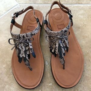 Fitflop Fringed Leather Sandals